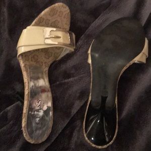 Guess heels never worn.